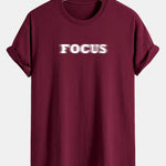 Regular Fit Vague Focus Print Cotton T-Shirt