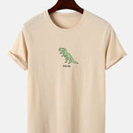 Cute Cartoon Dinosaur Print T-Shirt