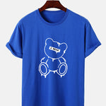 Melting Bear Print T-Shirt
