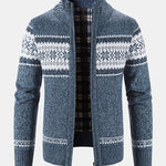 Geometry Zip Up Sweater