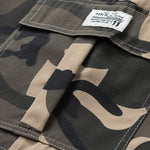 Paisley California Print Drop Shoulder Oversize T-Shirt & Camouflage Drawstring Cargo Shorts