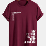 Regular Fit Positive Slogan Print Cotton T-Shirt