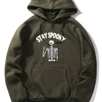 Halloween Skeleton Print Hoodie