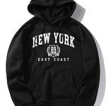 New York East Coast Print Hoodie