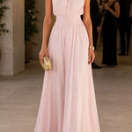 Margovil Crewneck Sleeveless High Waist Maxi Dress