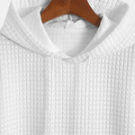 Kangaroo Pocket Waffle Hooded T-Shirt & Shorts