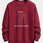 Stay True Print Relax Fit Sweatshirt