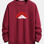 Mount Fuji Print Relax Fit Sweatshirt