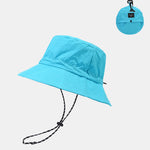 Stowable Quick-drying Bucket Hat With Chin Strap