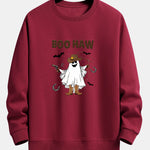 BOO HAW Cowboy Ghost Print Relax Fit Sweatshirt