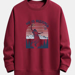 Jesus Plays Basketball Print Relax Fit Sweatshirt