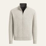 Marciello Reversible Cashmere Zip Knit Grey & Dark Grey