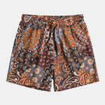 Paisley Patchwork Print Button Up Shirt & Shorts