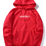 Letter Wings Back Print Hoodie