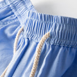 Linen And Cotton Blend 11" Shorts