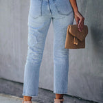Margovil High Rise Distressed Ripped Skinny Jeans