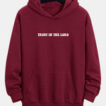 Trust In The Lord Print Relax Fit Hoodie