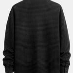Quilted Waffle Jacquard Overshirt