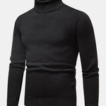 Faux Fur Lined Turtleneck Sweater