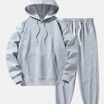 Basic Heavy Weight Drop Shoulder Relaxed Hoodie & Jogger Pants