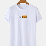 Be Kind Character Print Arc Hem T-Shirt