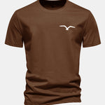 Regular Fit Seagull Print Cotton T-Shirt