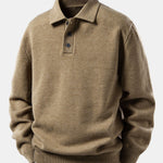 Polo Collar Pullover Sweater