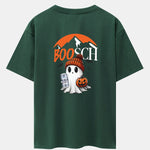 BOOSCH Beer Ghost Print Drop Shoulder Oversize T-Shirt