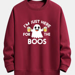 Beer Ghost Print Relax Fit Sweatshirt