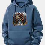 Money Hand Print Drawstring Hoodie