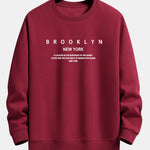 NY Brooklyn Print Relax Fit Sweatshirt