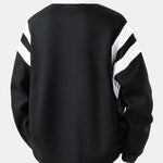 Color Block Zipper Polo Sweatshirt