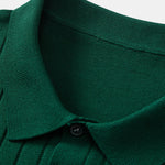 Stripe Knit Polo Shirt