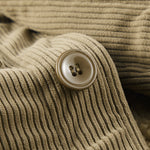 Teddy Fleece Lined Button Up Corduroy Jacket