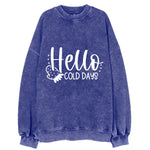 Winter Wonderland Hello Cold Days Vintage Sweatshirt