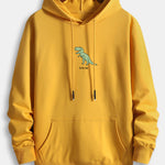 Cute Cartoon Dinosaur Print Cotton Hoodie