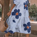 Women's Fashion Long Sleeve Loose Dress