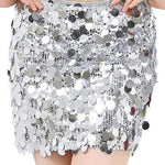 Shiny Sequin Bodycon Mini Skirt