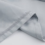 Long Sleeves Loose Solid Color Split-Joint High-Neck Blouses