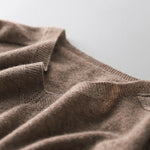 Urban Solid Color V-Neck Knitting Pullover