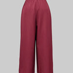 Loose Ninth Pants Solid Color Zipper Casual Pants Bottoms Trousers
