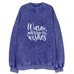 Winter Wonderland Warm Winter Wishes Vintage Sweatshirt