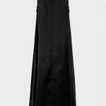 A-Line Loose Pockets See-Through Solid Color Round-Neck Cover-Up Midi Dresses