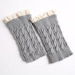 Original Creation Keep Warm Hollow Jacquard Leg Warmers Accessories