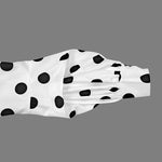 Long Sleeves Loose Buttoned Polka-Dot Split-Joint Lapel Blouses&Shirts Tops