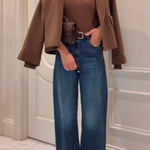 Short lapel wool coat