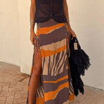 Malibu Knit V-neck Hollow Out Twist Loose Tank