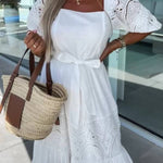 Loose Lace Hollow Long Skirt
