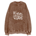 Winter Wonderland Warm Winter Wishes Vintage Sweatshirt