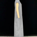 Loose Short Sleeves Solid Color Split-Joint High Neck Maxi Dresses
